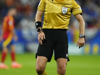 Referee Slavko Vincic during the UEFA EURO 2024 group stage match between Spain and Italy at Arena AufSchalke on June 20, 2024 in Gelsenkirc...