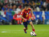 Pedri central midfield of Spain and FC Barcelona during the UEFA EURO 2024 group stage match between Spain and Italy at Arena AufSchalke on...