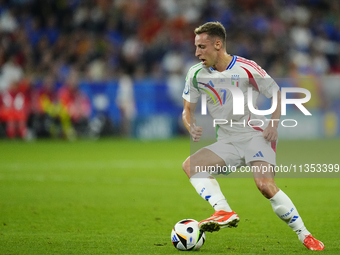 Davide Frattesi central midfield of Italy and Inter Milan during the UEFA EURO 2024 group stage match between Spain and Italy at Arena AufSc...