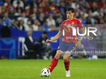 Robin Le Normand centre-back of Spain and Real Sociedad during the UEFA EURO 2024 group stage match between Spain and Italy at Arena AufScha...