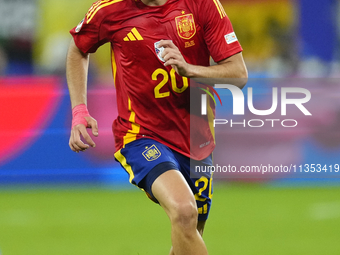 Pedri central midfield of Spain and FC Barcelona during the UEFA EURO 2024 group stage match between Spain and Italy at Arena AufSchalke on...