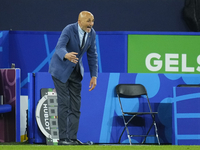 Luciano Spalletti head coach of Italy gives instructions during the UEFA EURO 2024 group stage match between Spain and Italy at Arena AufSch...