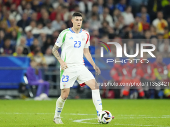 Alessandro Bastoni centre-back of Italy and Inter Milan during the UEFA EURO 2024 group stage match between Spain and Italy at Arena AufScha...