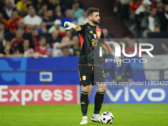 Unai Simon goalkeeper Athletic Club Bilbao during the UEFA EURO 2024 group stage match between Spain and Italy at Arena AufSchalke on June 2...