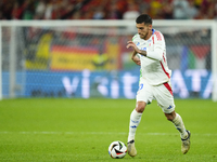 Lorenzo Pellegrini attacking midfield of Italy and AS Roma during the UEFA EURO 2024 group stage match between Spain and Italy at Arena AufS...