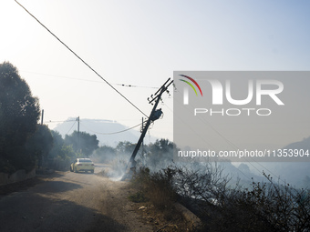 The wildfire season is starting in Greece. The wildfire that is breaking out in villages of the Ilia prefecture, in the Peloponnese, is thre...