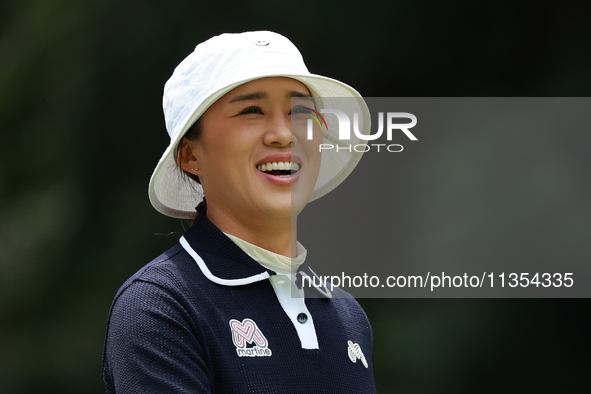 Amy Yang of Republic of Korea walks on the third hole during Day Three of the KPMG Women's PGA Championship at Sahalee Country Club in Samma...