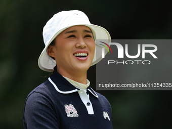 Amy Yang of Republic of Korea walks on the third hole during Day Three of the KPMG Women's PGA Championship at Sahalee Country Club in Samma...