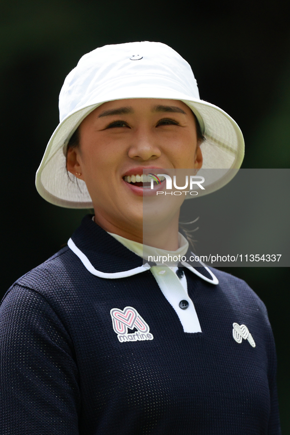 Amy Yang of Republic of Korea walks on the third hole during Day Three of the KPMG Women's PGA Championship at Sahalee Country Club in Samma...