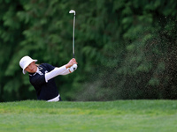 Amy Yang of Republic of Korea hits to the 14th green during the third round of the KPMG Women's PGA Championship at Sahalee Country Club on...