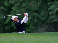 Amy Yang of Republic of Korea hits to the 14th green during the third round of the KPMG Women's PGA Championship at Sahalee Country Club on...