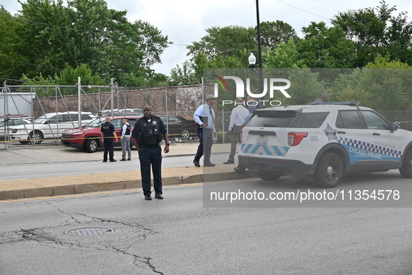 Two people are being found dead inside a vehicle with multiple gunshot wounds throughout the body in Chicago, Illinois, United States, on Ju...