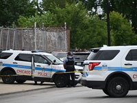 Two people are being found dead inside a vehicle with multiple gunshot wounds throughout the body in Chicago, Illinois, United States, on Ju...