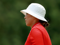 Amy Yang of Republic of Korea looks over the 3rd green during the final round of the KPMG Women's PGA Championship at Sahalee Country Club o...