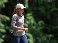 Lauren Hartlage of Kentucky walks on the 3rd green during the final round of the KPMG Women's PGA Championship at Sahalee Country Club on Su...