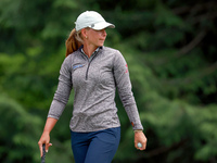 Lauren Hartlage of Kentucky walks on the 3rd green during the final round of the KPMG Women's PGA Championship at Sahalee Country Club on Su...