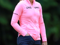 Brooke M. Henderson of Canada waits on the 4th green during the final round of the KPMG Women's PGA Championship at Sahalee Country Club on...