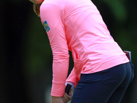 Brooke M. Henderson of Canada putts on the 4th green during the final round of the KPMG Women's PGA Championship at Sahalee Country Club on...