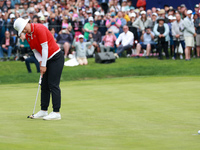 Amy Yang of Republic of Korea putts on the 18th green during the final round of the KPMG Women's PGA Championship at Sahalee Country Club on...