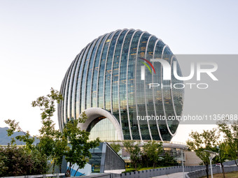 Beijing Sunrise Oriental Kempinski Hotel is standing by Yanqi Lake in Huairou District, Beijing, China, on October 3, 2018. (