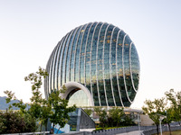 Beijing Sunrise Oriental Kempinski Hotel is standing by Yanqi Lake in Huairou District, Beijing, China, on October 3, 2018. (