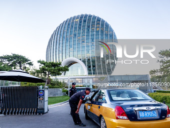 Beijing Sunrise Oriental Kempinski Hotel is standing by Yanqi Lake in Huairou District, Beijing, China, on October 3, 2018. (