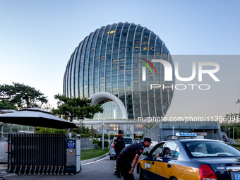 Beijing Sunrise Oriental Kempinski Hotel is standing by Yanqi Lake in Huairou District, Beijing, China, on October 3, 2018. (