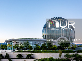 Beijing Sunrise Oriental Kempinski Hotel is standing by Yanqi Lake in Huairou District, Beijing, China, on October 3, 2018. (