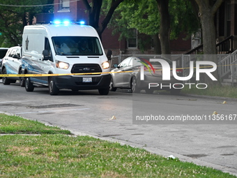 A 29-year-old male victim is being shot in Chicago, Illinois, United States, on June 23, 2024. At approximately 6:45 p.m., Sunday evening, o...