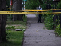 A 29-year-old male victim is being shot in Chicago, Illinois, United States, on June 23, 2024. At approximately 6:45 p.m., Sunday evening, o...