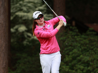 Leone Maguire of Ireland tees off on the third hole during Day Four of the KPMG Women's PGA Championship at Sahalee Country Club in Sammamis...