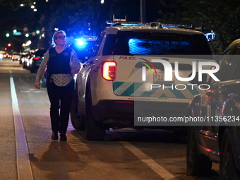 A 24-year-old male victim is being shot multiple times and is in critical condition in Chicago, Illinois, United States, on June 23, 2024. A...