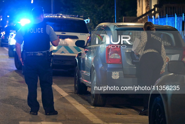 A 24-year-old male victim is being shot multiple times and is in critical condition in Chicago, Illinois, United States, on June 23, 2024. A...