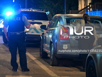 A 24-year-old male victim is being shot multiple times and is in critical condition in Chicago, Illinois, United States, on June 23, 2024. A...