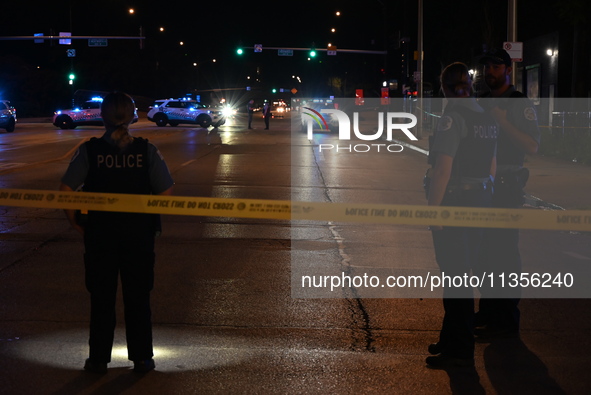 Three teenagers are being shot in Chicago, Illinois, United States, on June 23, 2024. At approximately 9:46 p.m., Sunday evening on the 200...