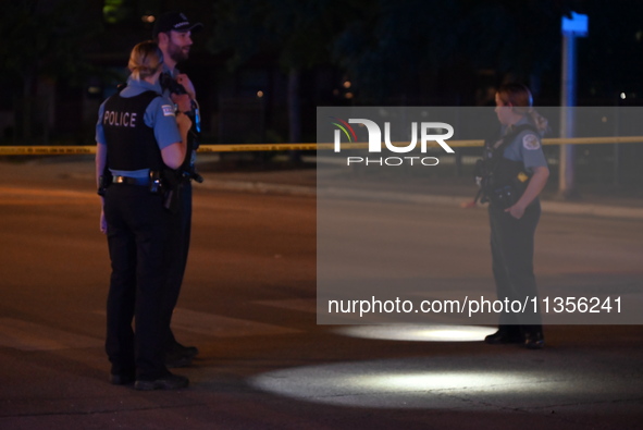 Three teenagers are being shot in Chicago, Illinois, United States, on June 23, 2024. At approximately 9:46 p.m., Sunday evening on the 200...