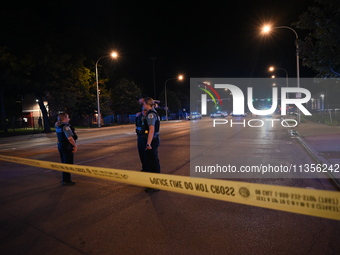 Three teenagers are being shot in Chicago, Illinois, United States, on June 23, 2024. At approximately 9:46 p.m., Sunday evening on the 200...