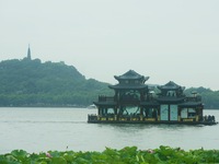 Tourists are braving the rain on the West Lake in Hangzhou, China, on June 24, 2024. On the same day, the National Meteorological Center is...