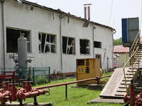 Twelve buildings of the Ivano-Frankivsk National Technical University of Oil and Gas are being damaged by a Russian missile attack in Ivano-...