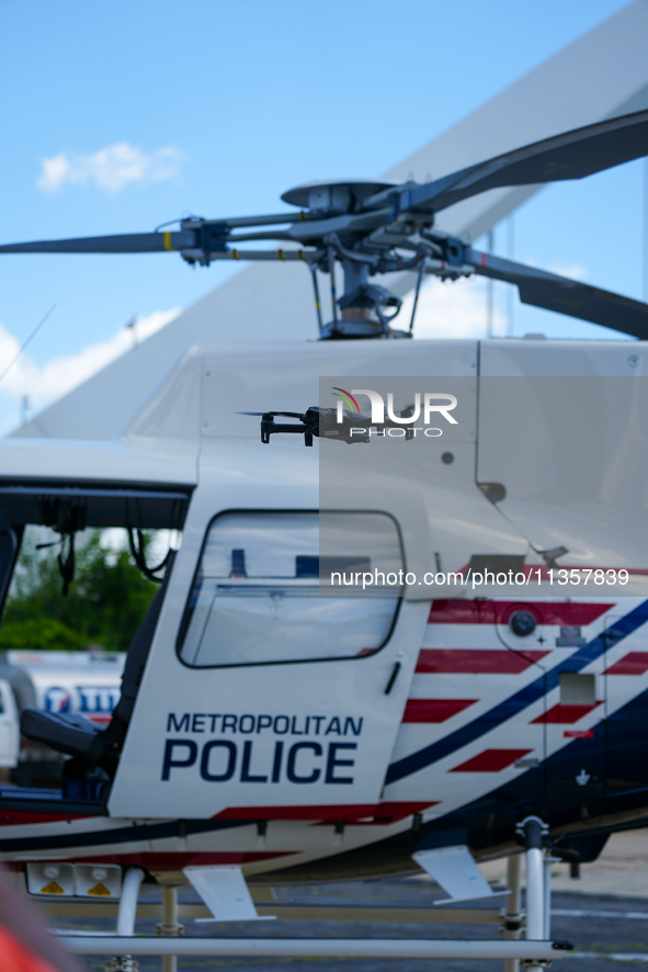 An Airbus H-125, That Will Be Used For Law Enforcement Activity In Washington D.C. , on july 24, 2024.