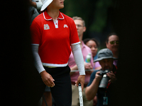 Amy Yang of Republic of Korea walks on the 8th green during Day Four of the KPMG Women's PGA Championship at Sahalee Country Club in Sammami...