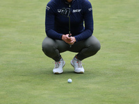 Gaby Lopez of Mexico lines up her putt on the 16th green during Day Four of the KPMG Women's PGA Championship at Sahalee Country Club in Sam...