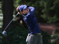 Gaby Lopez of Mexico tees off on the third hole during Day Four of the KPMG Women's PGA Championship at Sahalee Country Club in Sammamish, W...