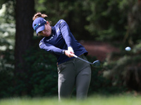 Gaby Lopez of Mexico tees off on the third hole during Day Four of the KPMG Women's PGA Championship at Sahalee Country Club in Sammamish, W...