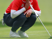 Amy Yang of Republic of Korea waits on the 14th green during the final round of the KPMG Women's PGA Championship at Sahalee Country Club on...