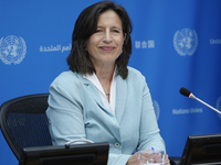 Under Secretary  General for Global Communications, Melissa Fleming discusses work needed to institute measures to protect information integ...