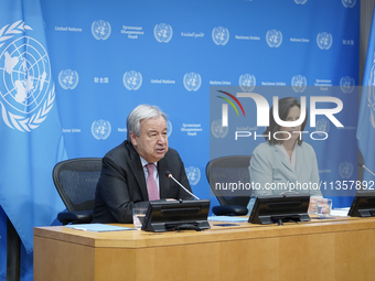 UN Secretary-General Antonio Guterres and Under Secretary  General for Global Communications, Melissa Fleming discuss work needed to institu...