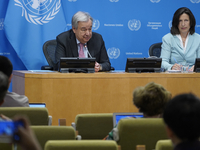 UN Secretary-General Antonio Guterres and Under Secretary  General for Global Communications, Melissa Fleming discuss work needed to institu...