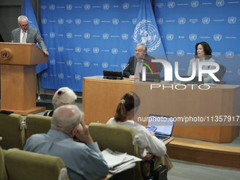 UN Secretary-General Antonio Guterres and Under Secretary  General for Global Communications, Melissa Fleming discuss work needed to institu...