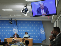 UN Secretary-General Antonio Guterres and Under Secretary  General for Global Communications, Melissa Fleming discuss work needed to institu...